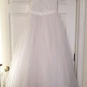 David's Bridal Flower Girl white dress size 12